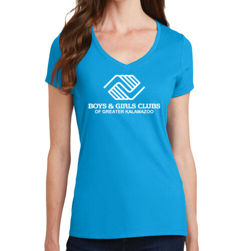 Port & Co™ Women's Fan Favorite™ V-Neck "STAFF" Tee Thumbnail